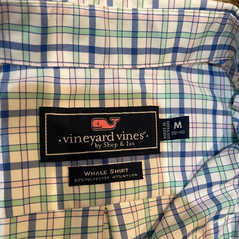 Vineyard Vines Whale Shirt, Size Medium (12-14) - Picture 4 of 4
